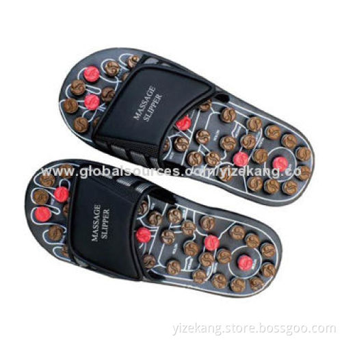 Black Magnetic Acupuncture Massager Slipper